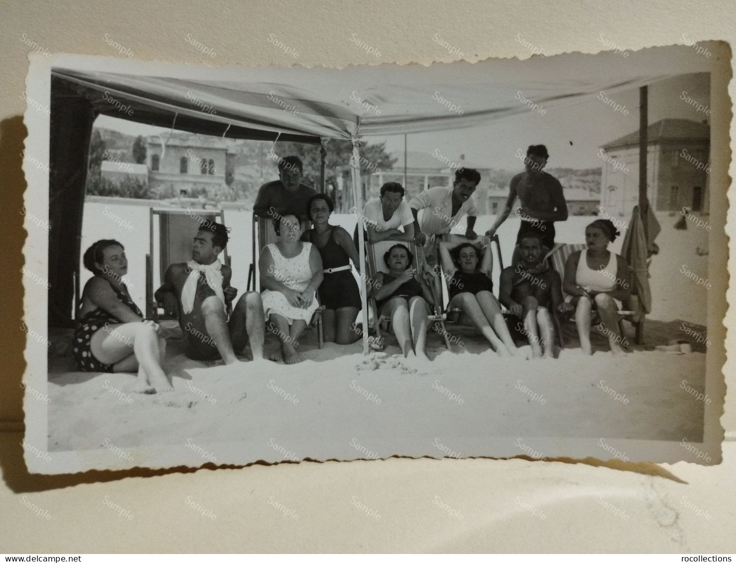 Italy Photo Boys & Girls On The Beach. Italia Foto Persone In Spiaggia. TORTORETO (Teramo) 1935 - Europe