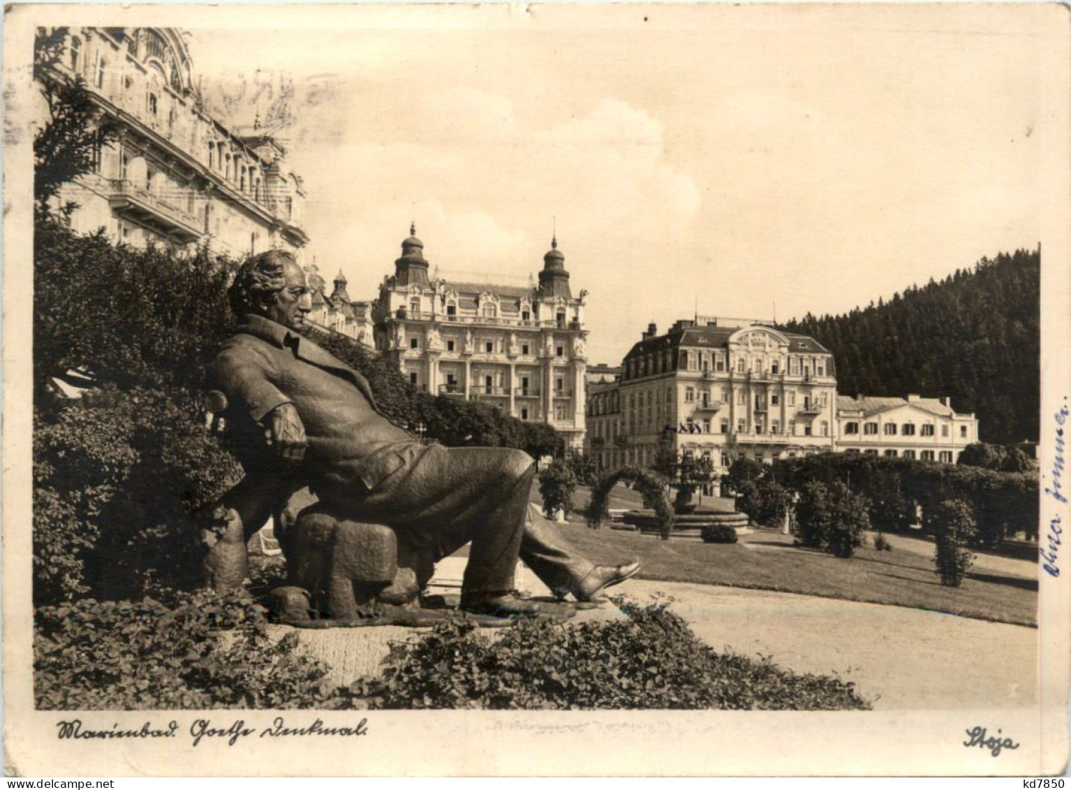 Marienbad - Goethe Denkmal - Boehmen Und Maehren