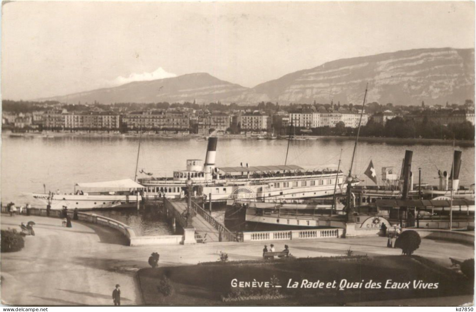 Geneve - La Rade Et Quai Des Eaux Vives - Genève