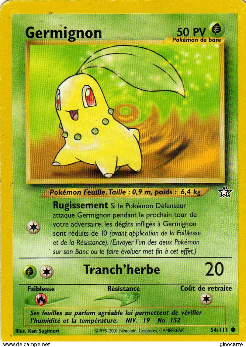 Carte Pokemon 54/111 Germignon 50pv Wizards Bon Etat - Wizards