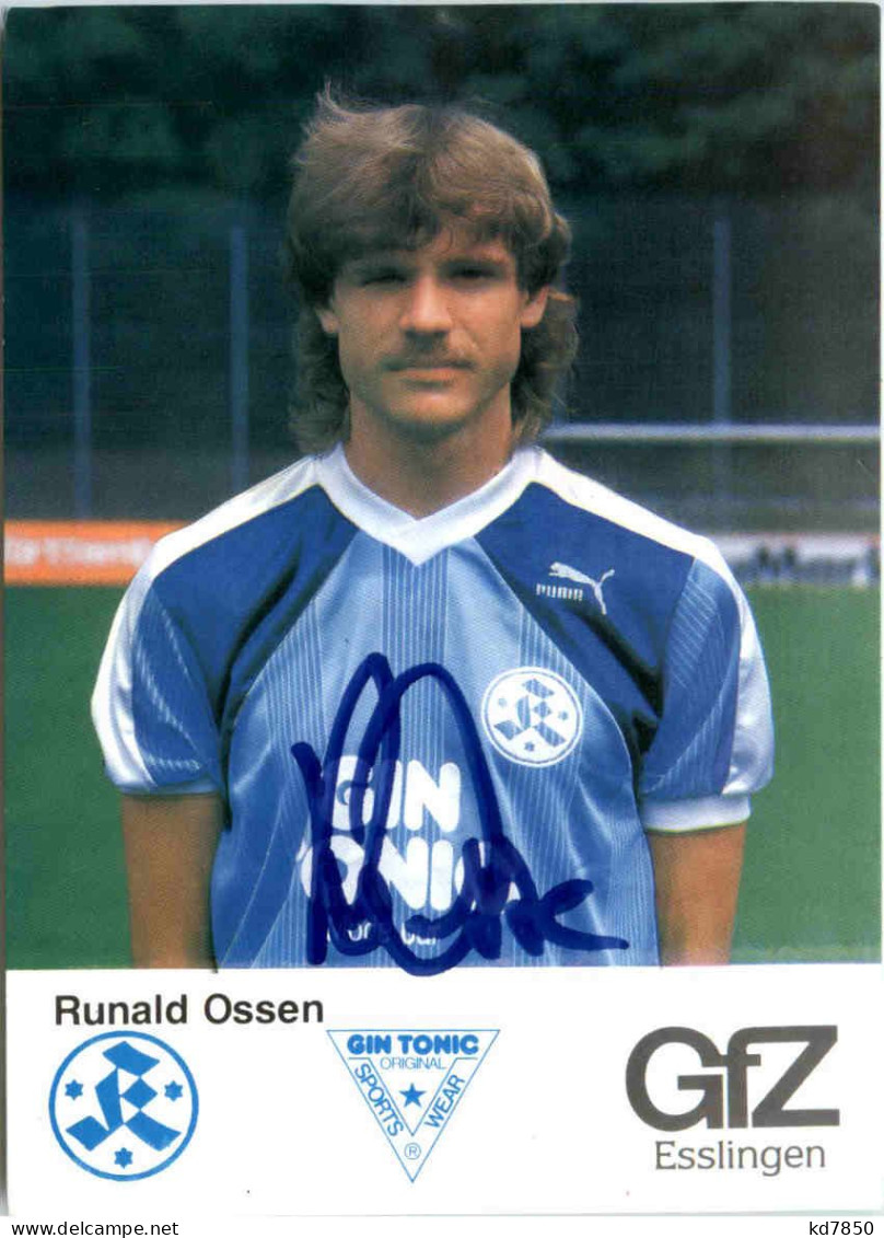 Runald Ossen - Stuttgarter Kickers Mit Autogramm - Soccer