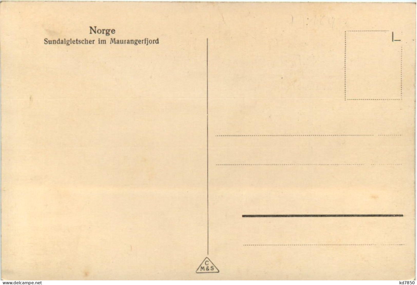 Sundalgletscher Im Maurangerfjord - Norway