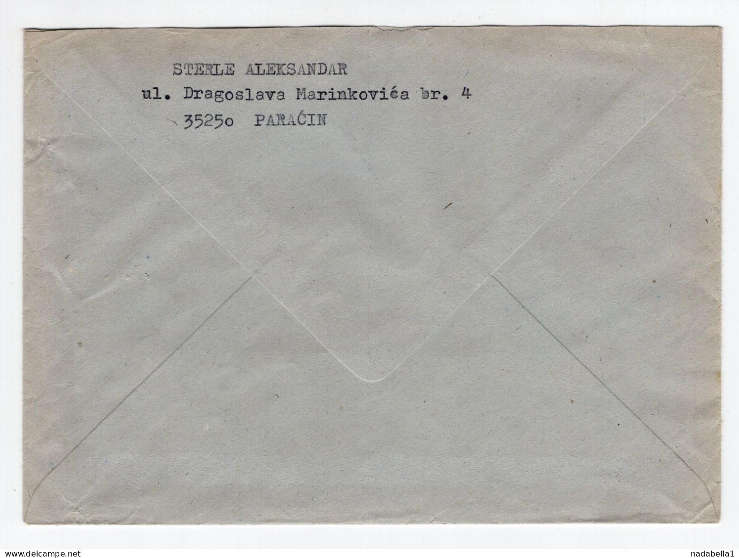 1992. YUGOSLAVIA,SERBIA,PARACIN AR,RECORDED COVER SENT TO BELGRADE,360 DIN. FRANKING,INFLATION MAIL - Storia Postale