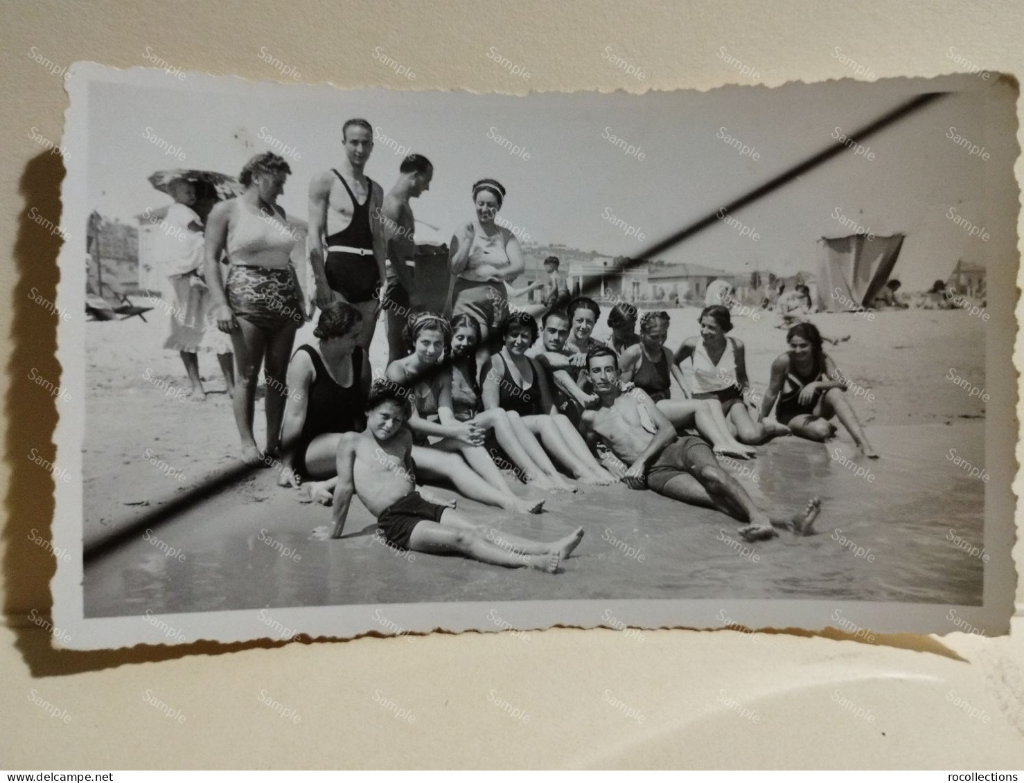 Italy Photo Boys & Girls On The Beach. Italia Foto Persone In Spiaggia. TORTORETO (Teramo) 1935 - Europe