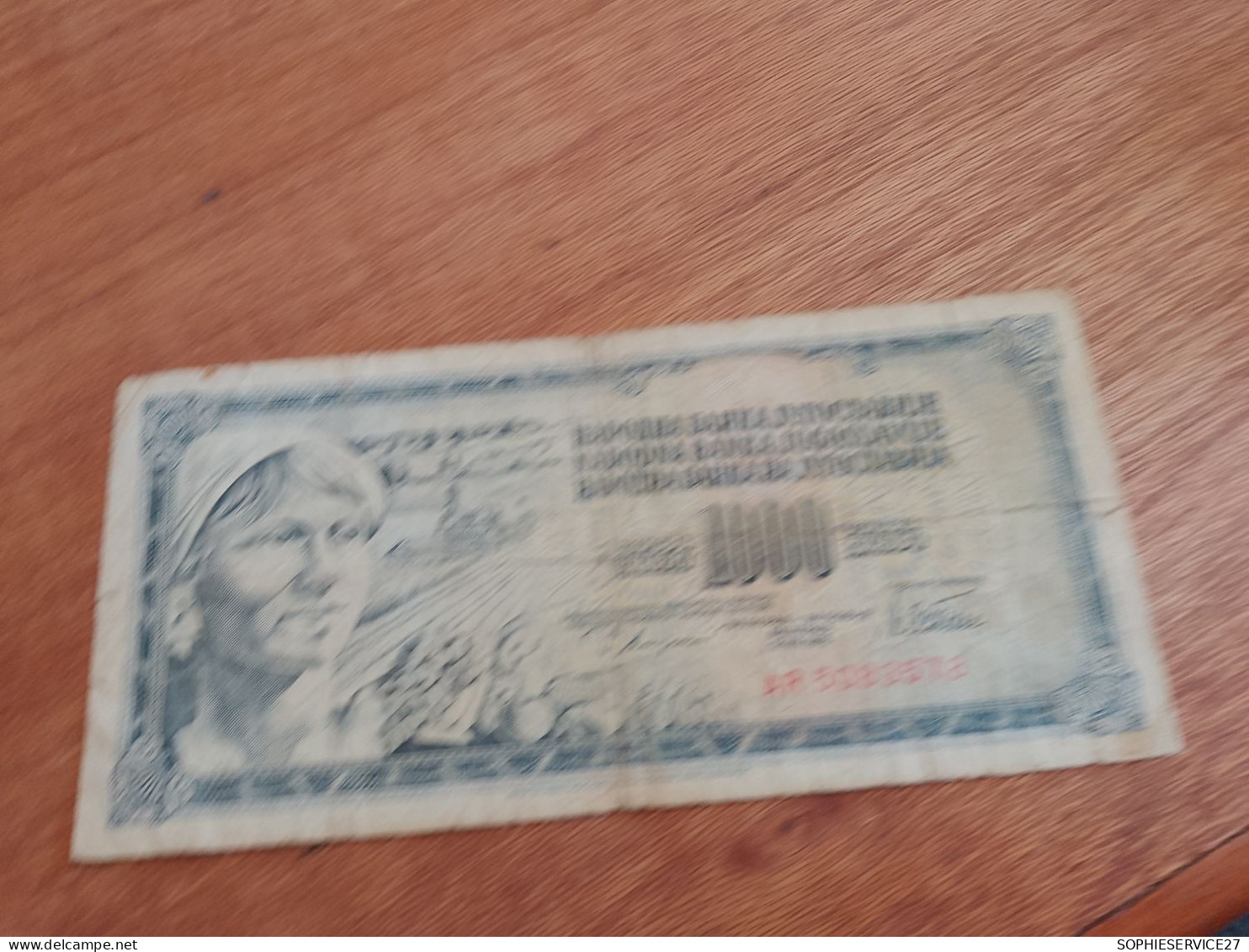 BILLET 1000 DINARA / 1978 - Yugoslavia