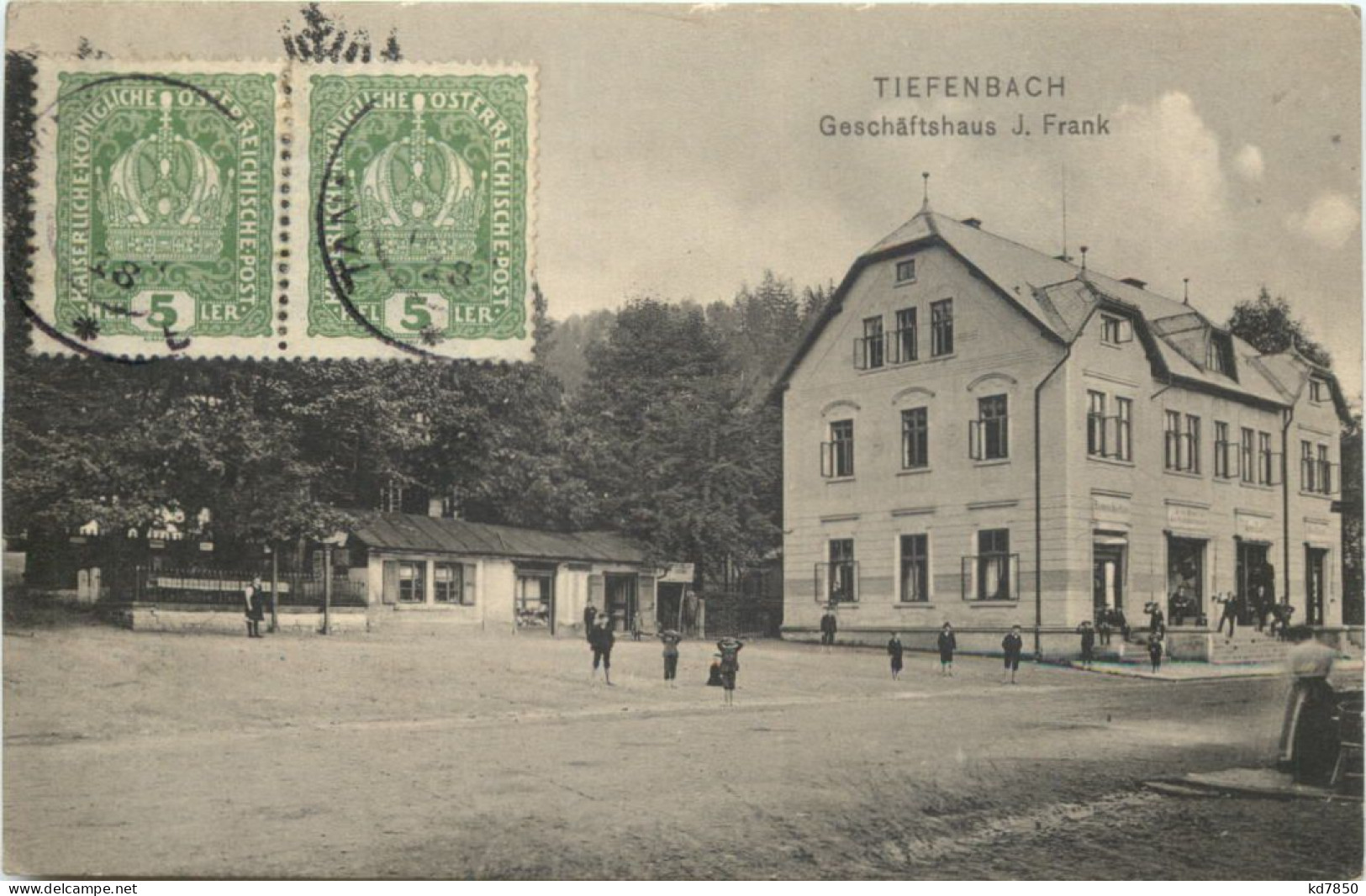 Tiefenbach - Geschäftshaus J. Frank - Böhmen - Boehmen Und Maehren