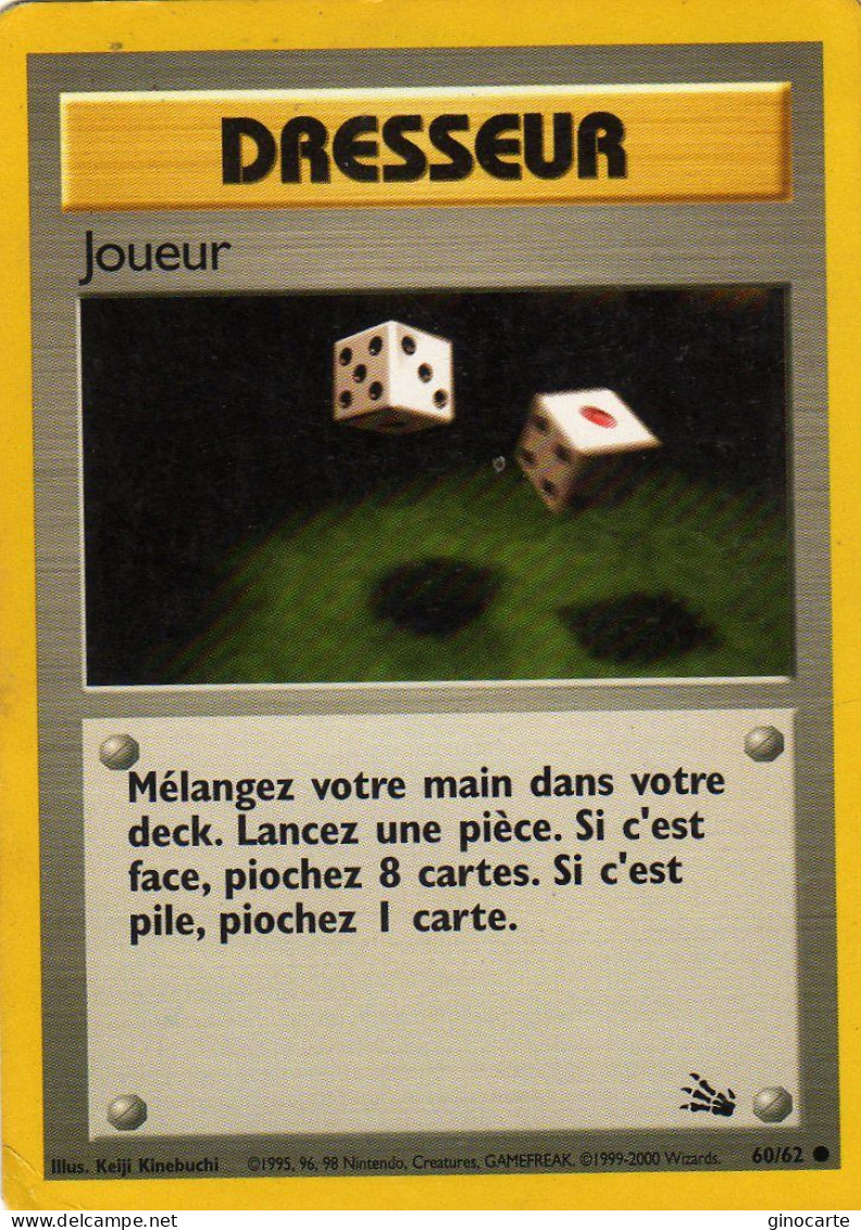 Carte Pokemon 60/62 Joueur Wizards Bon Etat - Wizards