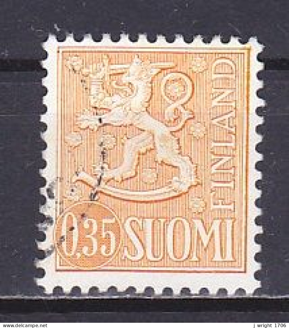 Finland, 1974, Lion/Thick Circle, 0.35mk, USED - Used Stamps