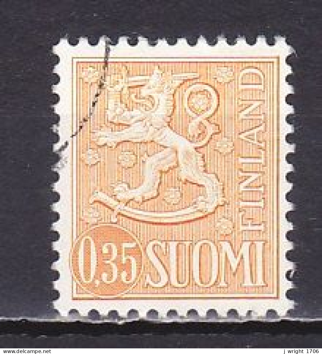 Finland, 1974, Lion/Thick Circle, 0.35mk, USED - Used Stamps