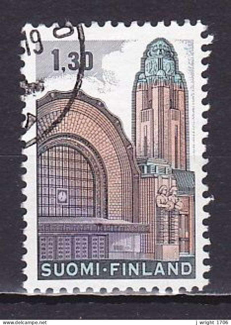Finland, 1971, Helsinki Railway Station, 1,30mk/Phosphor, USED - Oblitérés