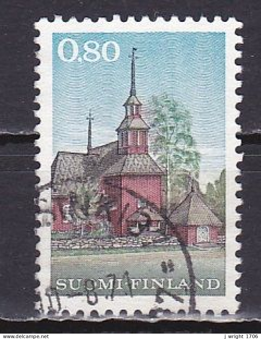 Finland, 1970, Keuruu Wooden Church, 0.80mk, USED - Used Stamps