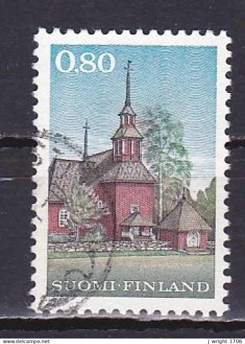 Finland, 1970, Keuruu Wooden Church, 0.80mk, USED - Gebruikt