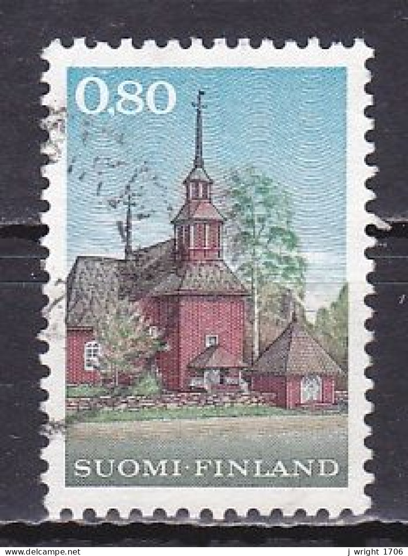 Finland, 1970, Keuruu Wooden Church, 0.80mk, USED - Gebruikt