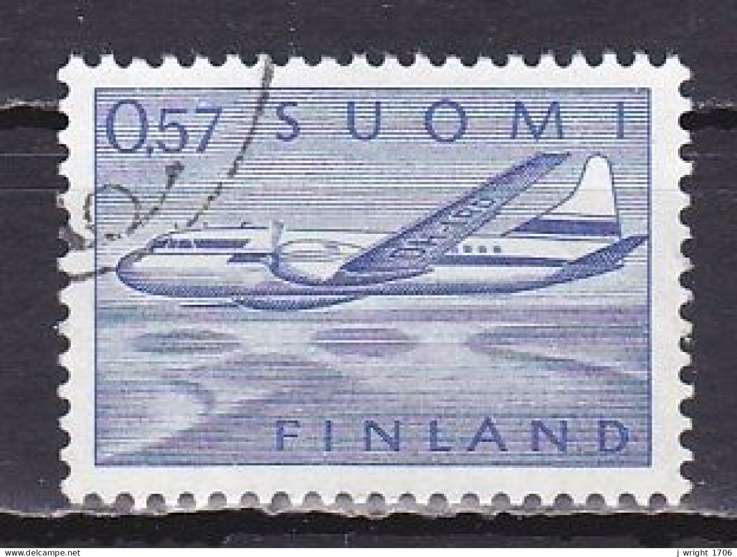 Finland, 1970, Convair 440, 0.57mk, USED - Oblitérés