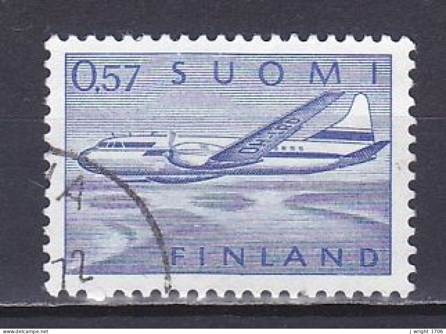 Finland, 1970, Convair 440, 0.57mk, USED - Used Stamps