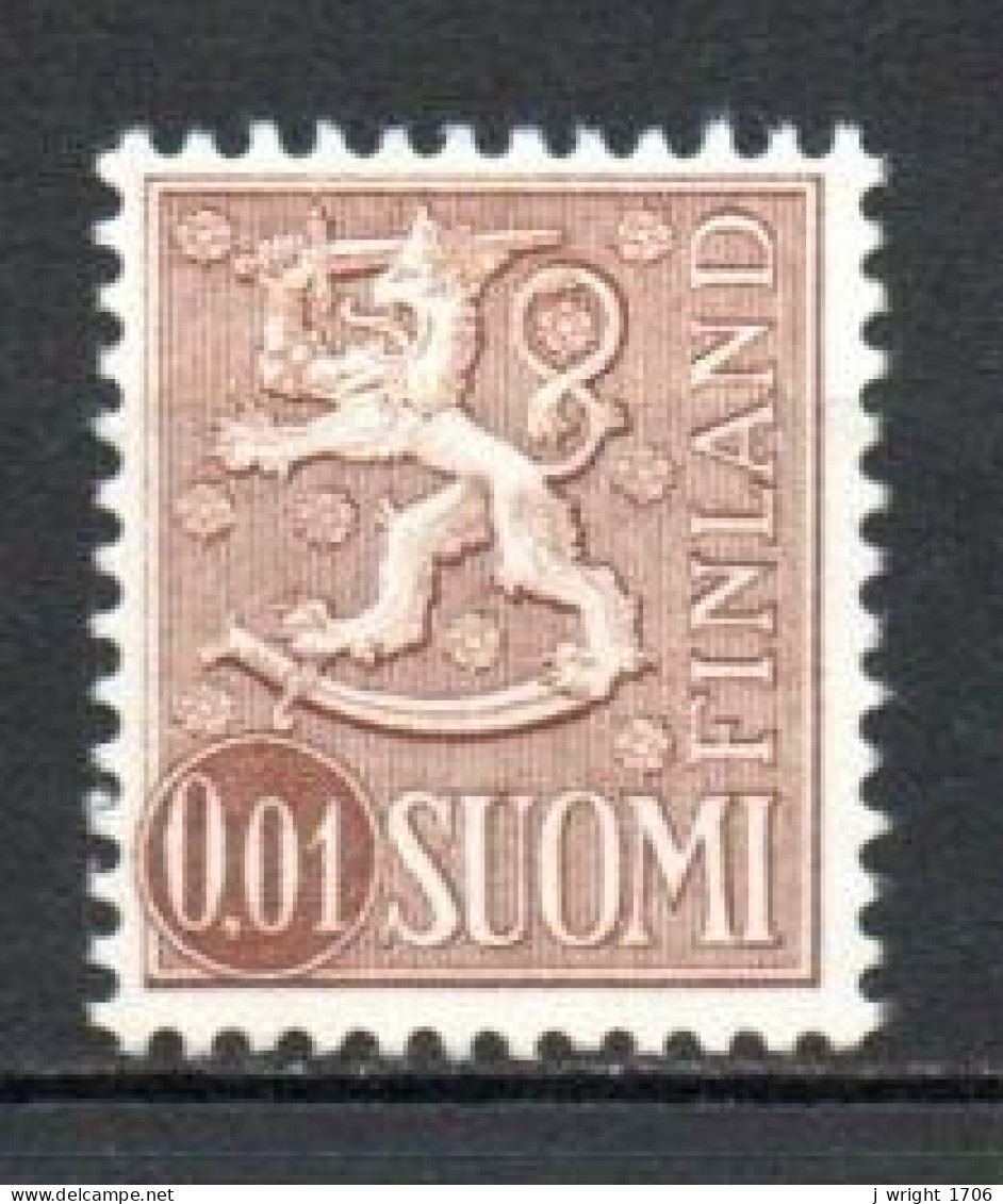 Finland, 1968, Lion, 0.01mk, MNH - Oblitérés