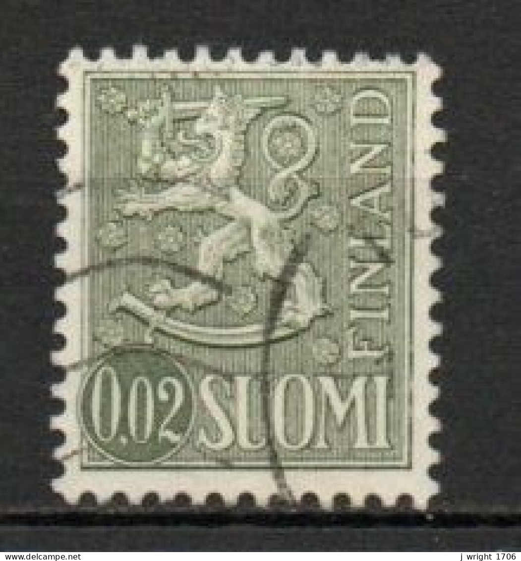 Finland, 1968, Lion, 0.02mk, USED - Used Stamps