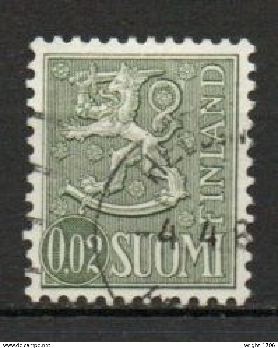 Finland, 1968, Lion, 0.02mk, USED - Oblitérés