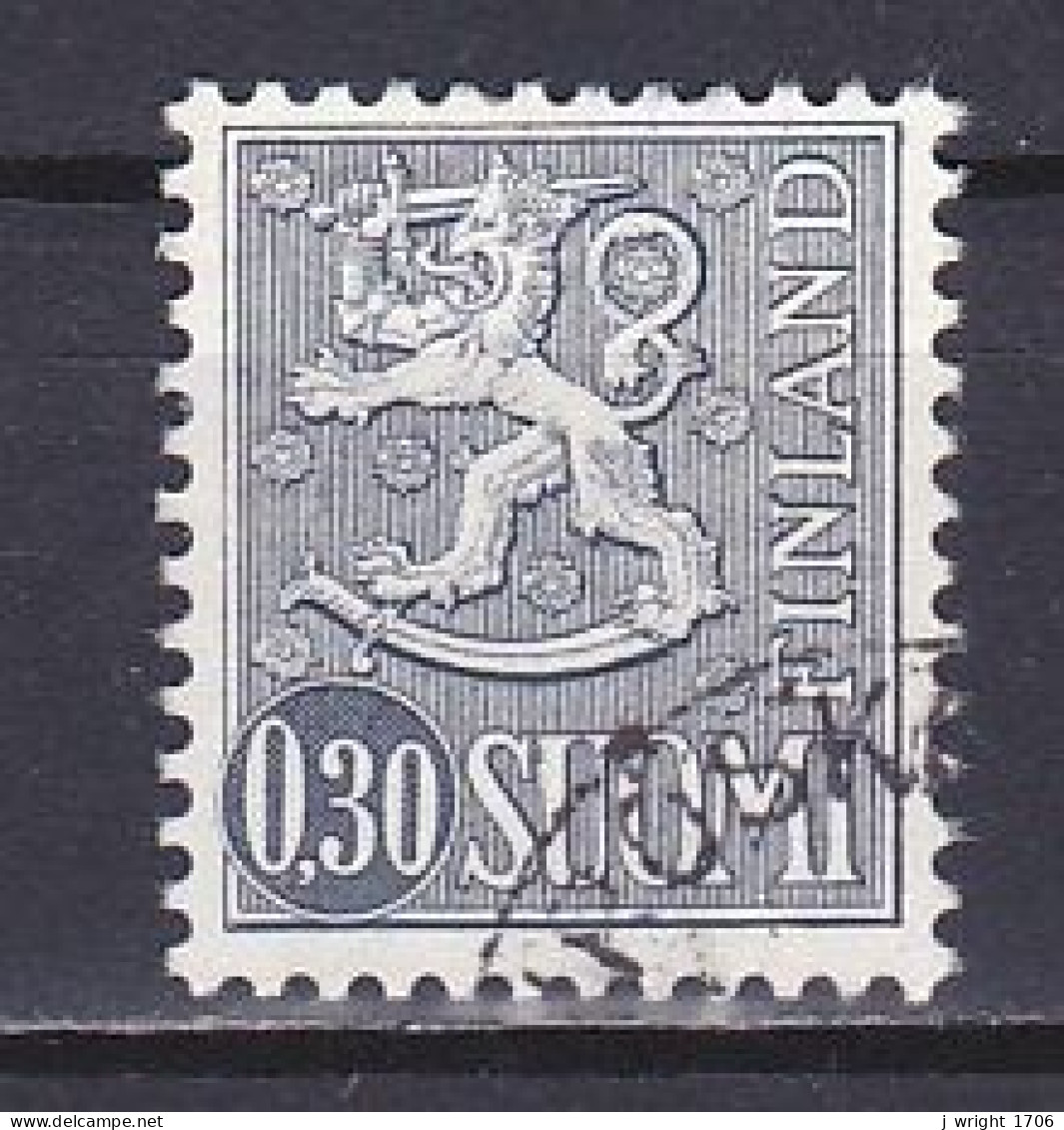 Finland, 1965, Lion/Thick Circle, 0.30mk, USED - Used Stamps