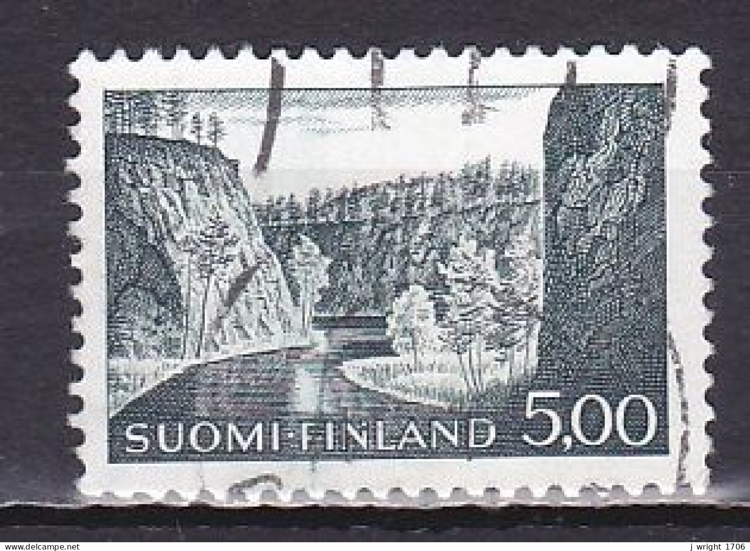 Finland, 1964, Ristikallio Gorge, 5.00mk/Phosphor, USED - Usati