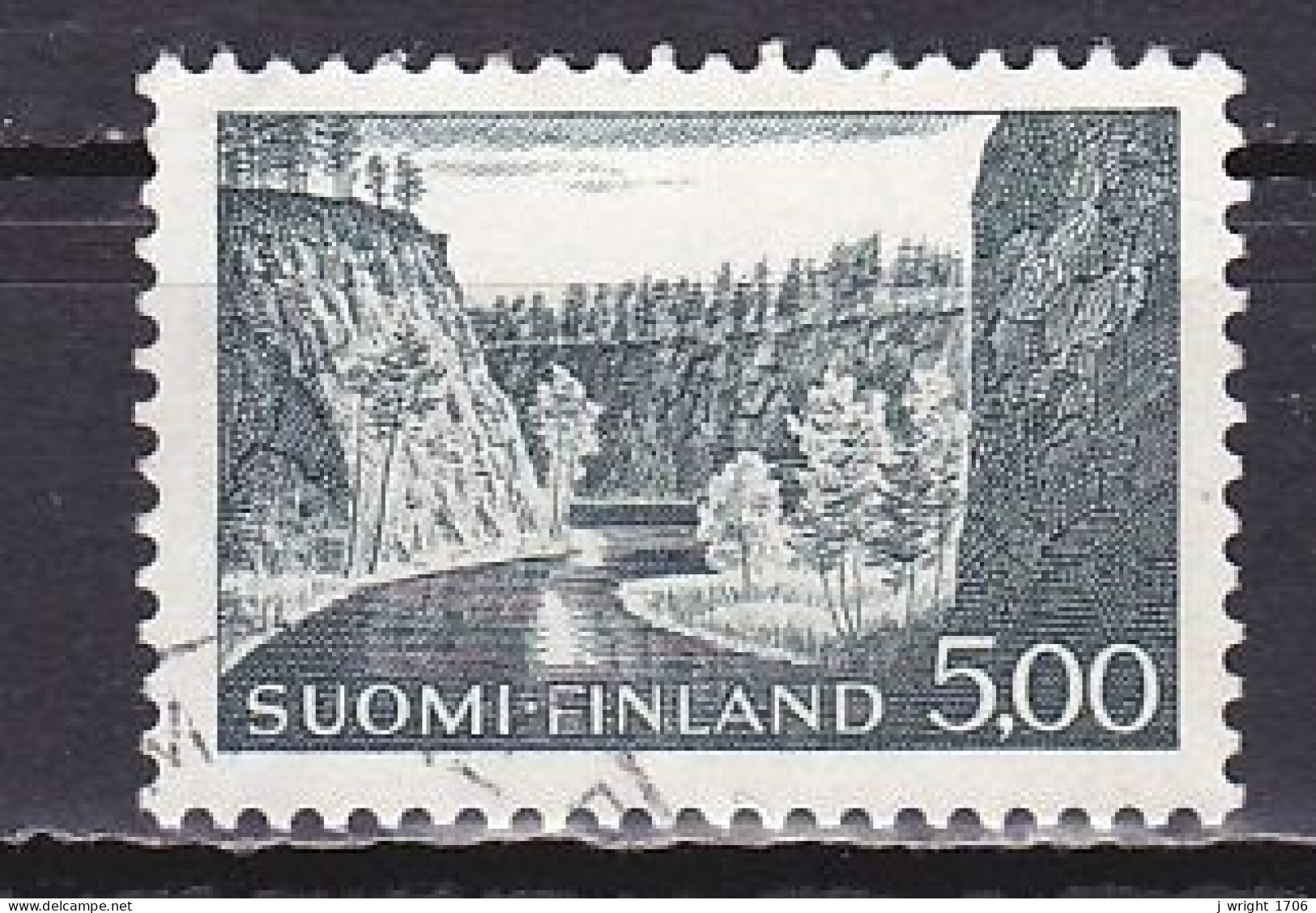 Finland, 1964, Ristikallio Gorge, 5.00mk, USED - Gebruikt
