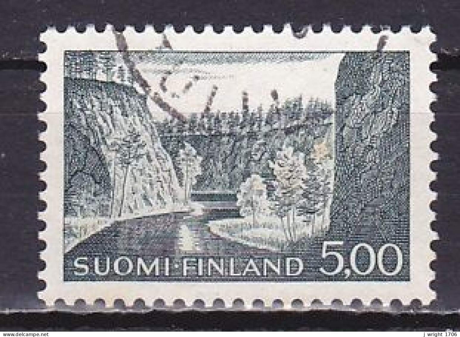 Finland, 1964, Ristikallio Gorge, 5.00mk, USED - Gebruikt