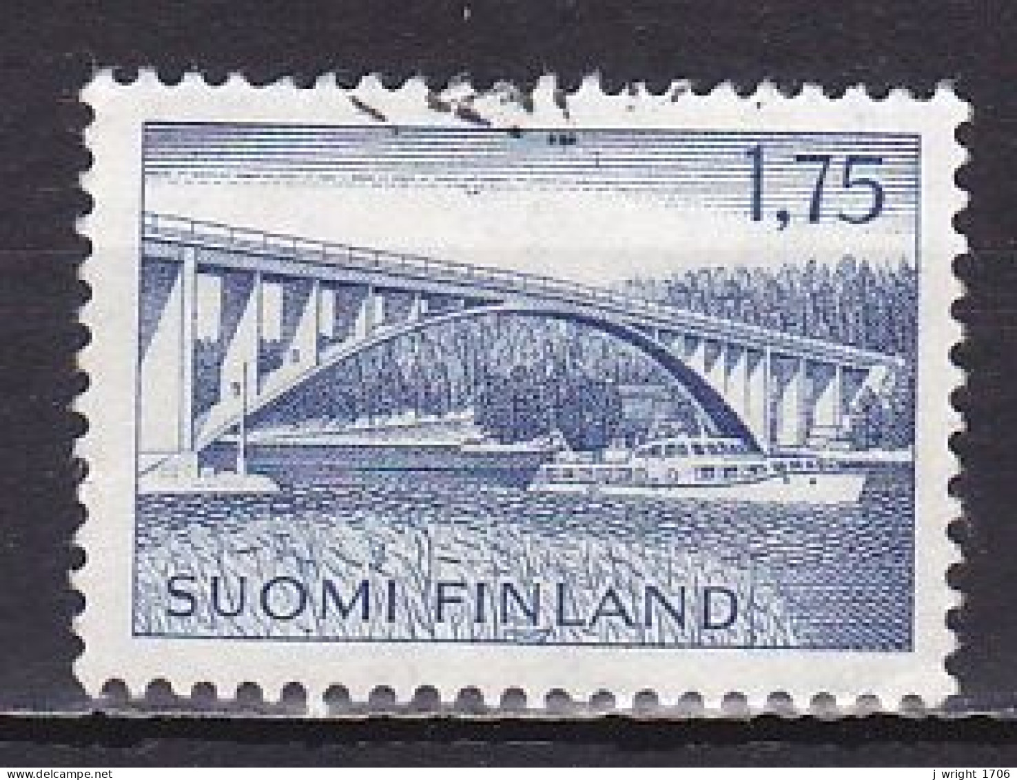 Finland, 1963, Parainen Bridge, 1.75mk, USED - Usati