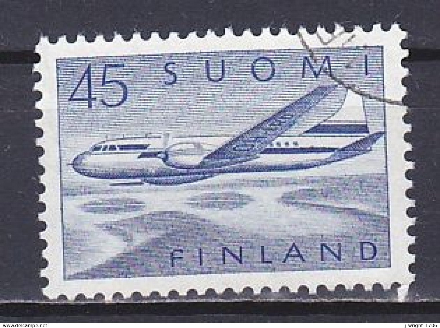 Finland, 1959, Convair 440, 45mk, USED - Oblitérés