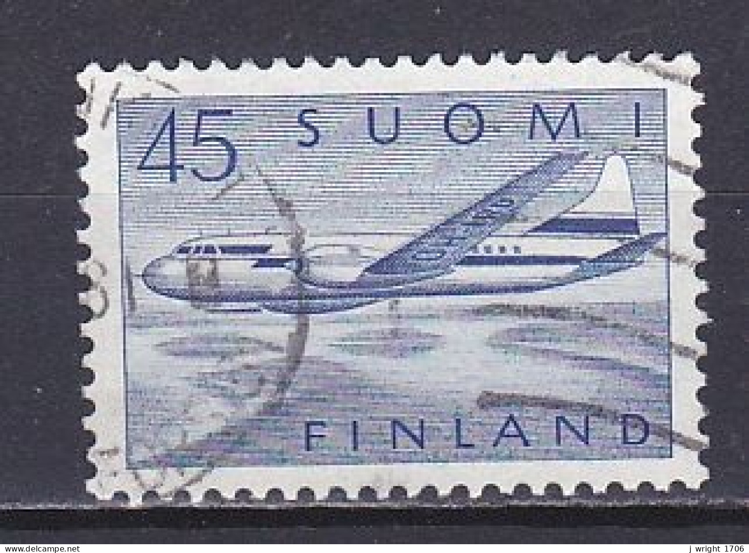 Finland, 1959, Convair 440, 45mk, USED - Gebruikt