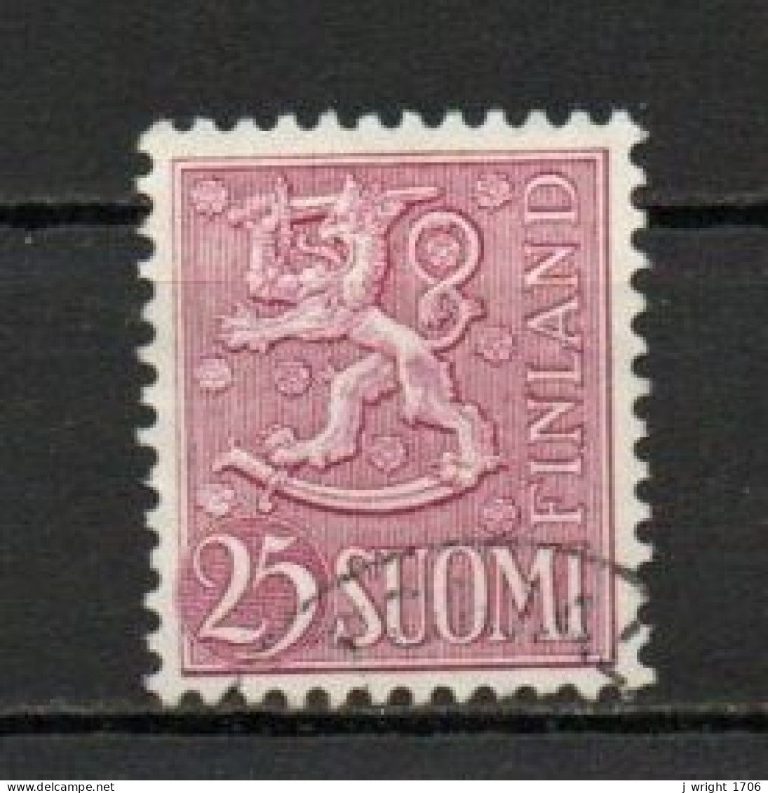 Finland, 1958, Lion, 25mk, USED - Used Stamps