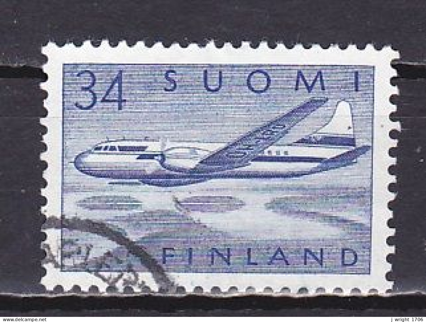 Finland, 1958, Convair 440, 34mk, USED - Gebruikt