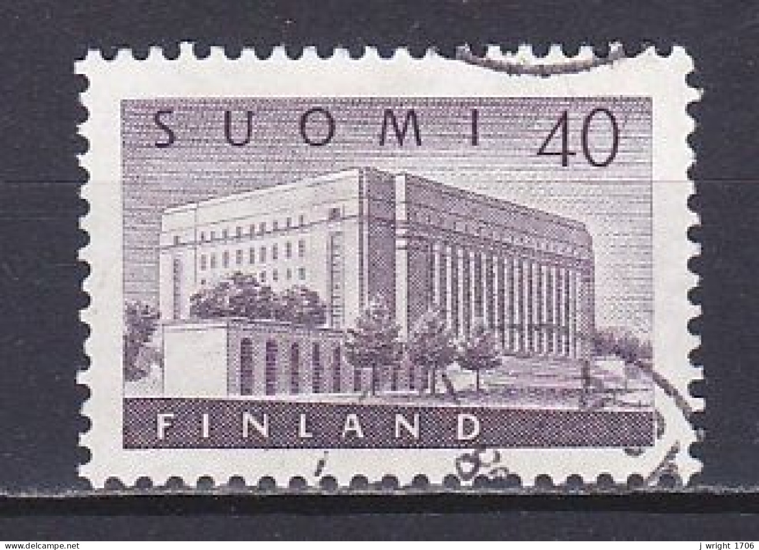 Finland, 1956, Helsinki Post Office, 40mk, USED - Usati