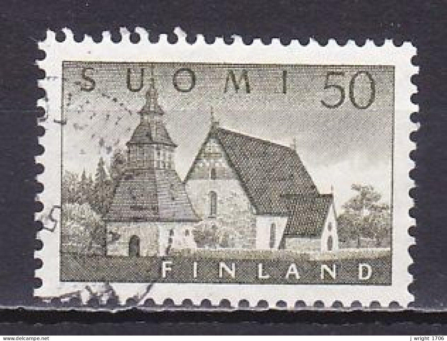 Finland, 1957, Lammi Church, 50mk, USED - Usados