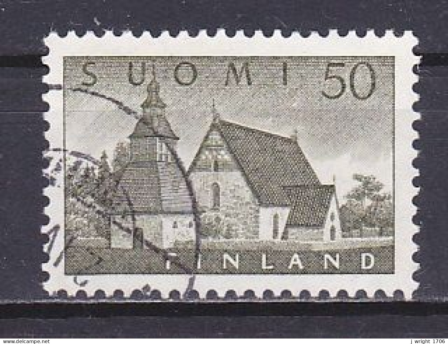 Finland, 1957, Lammi Church, 50mk, USED - Oblitérés