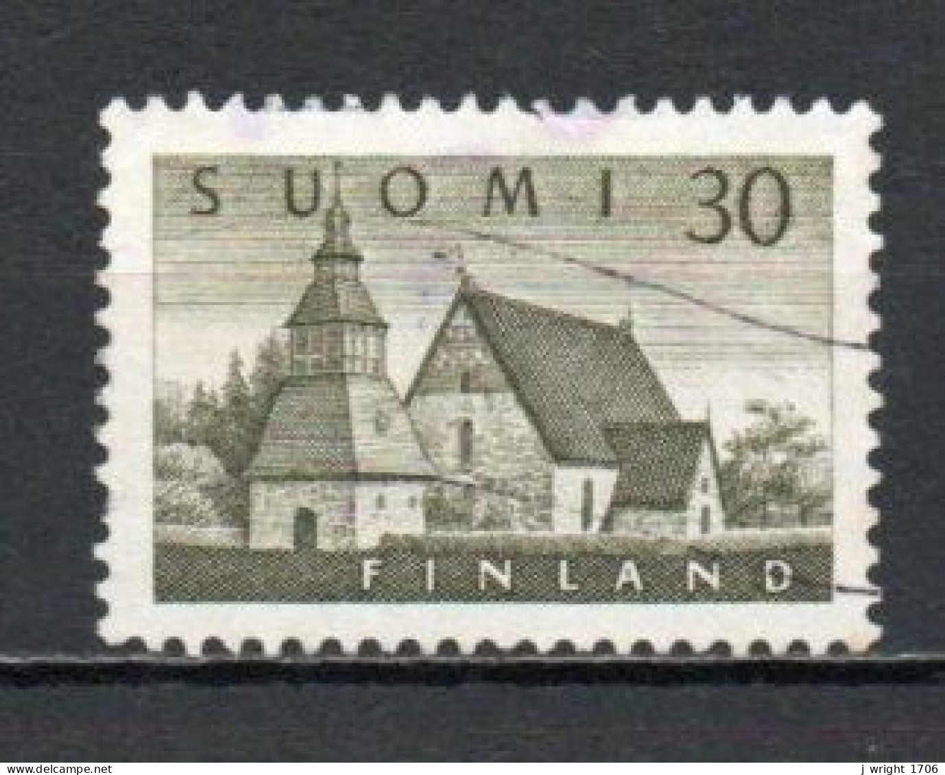 Finland, 1956, Lammi Church, 30mk, USED - Oblitérés