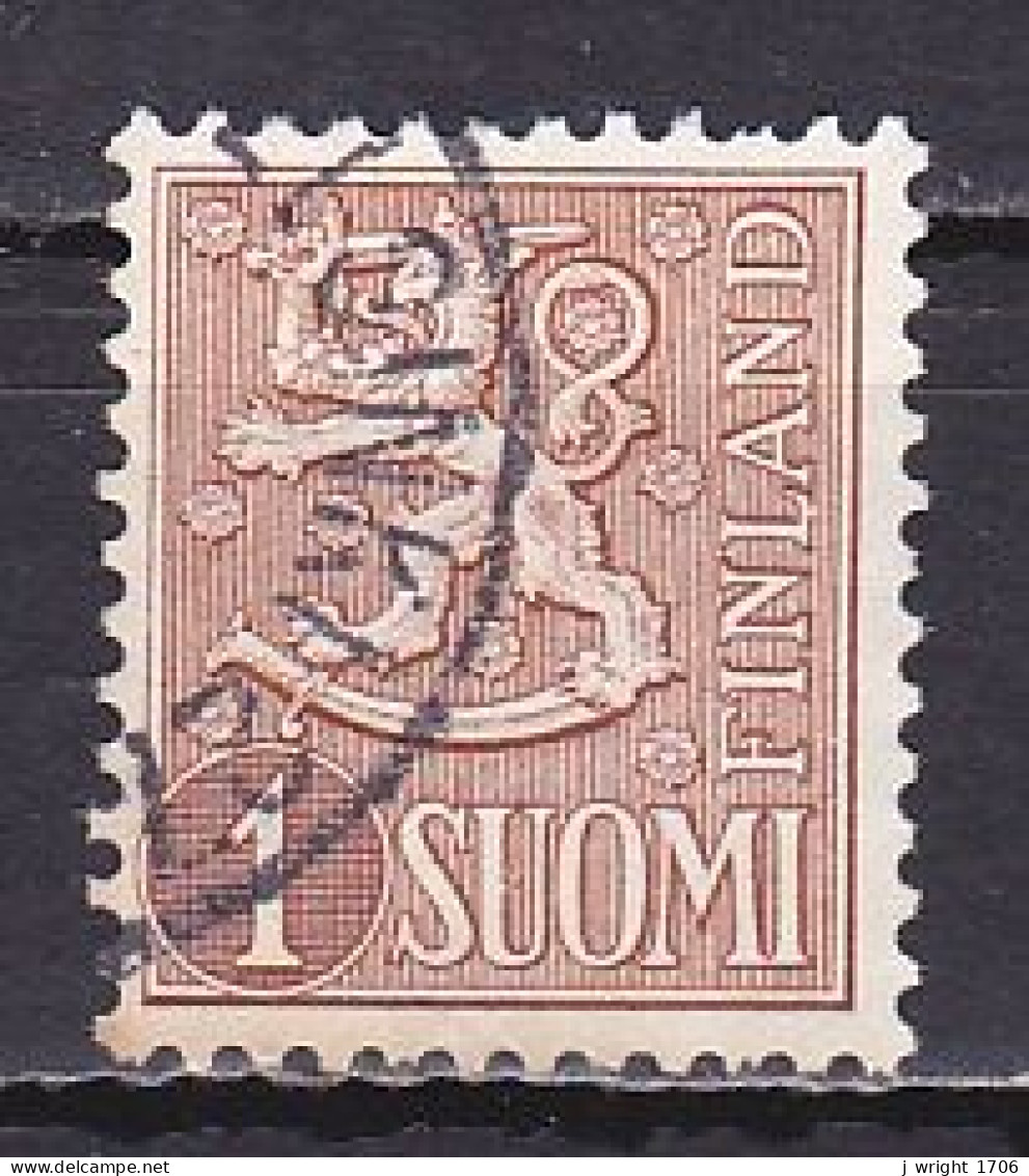 Finland, 1954, Lion, 1mk, USED - Gebruikt