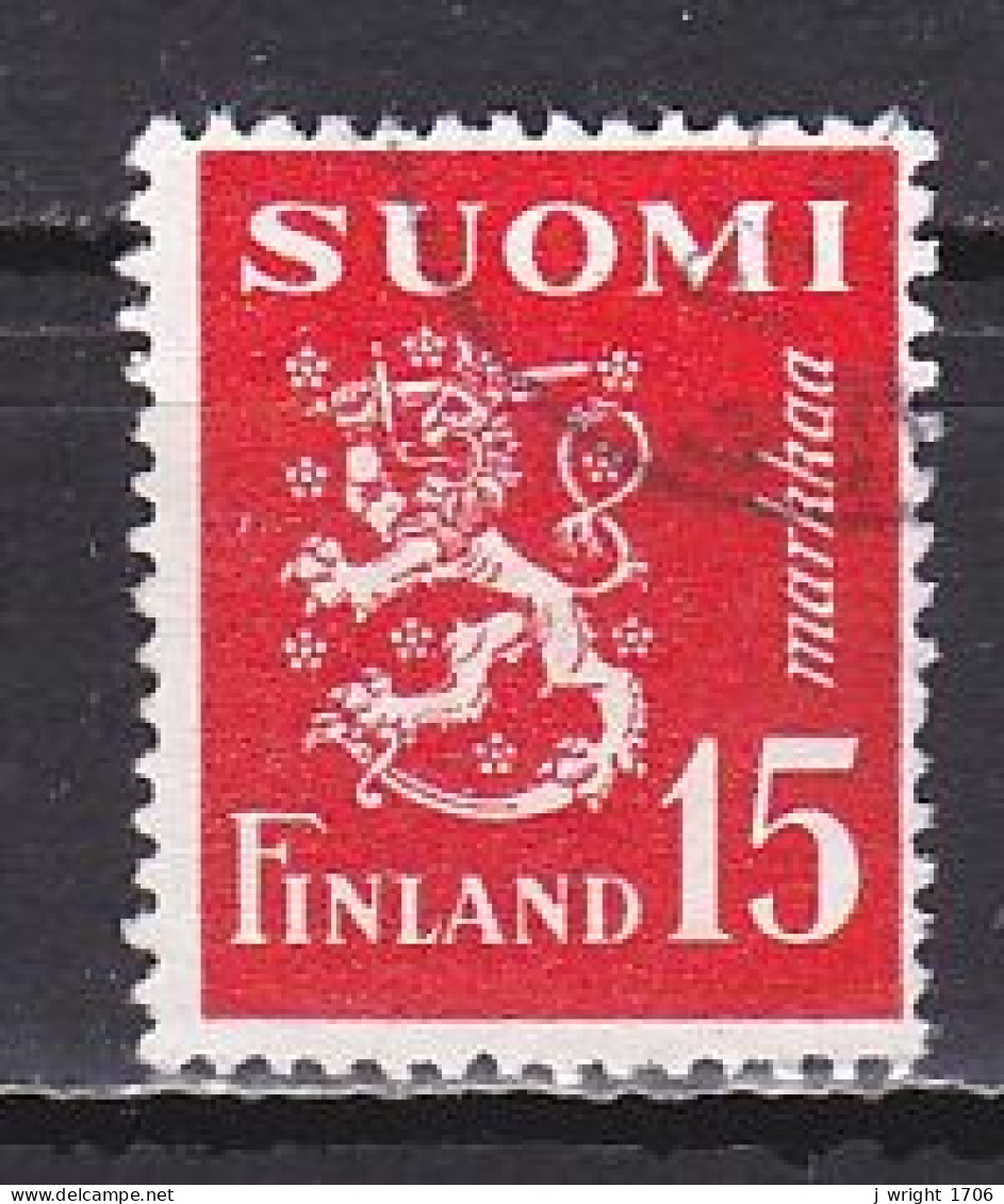Finland, 1952, Lion, 15mk, USED - Oblitérés