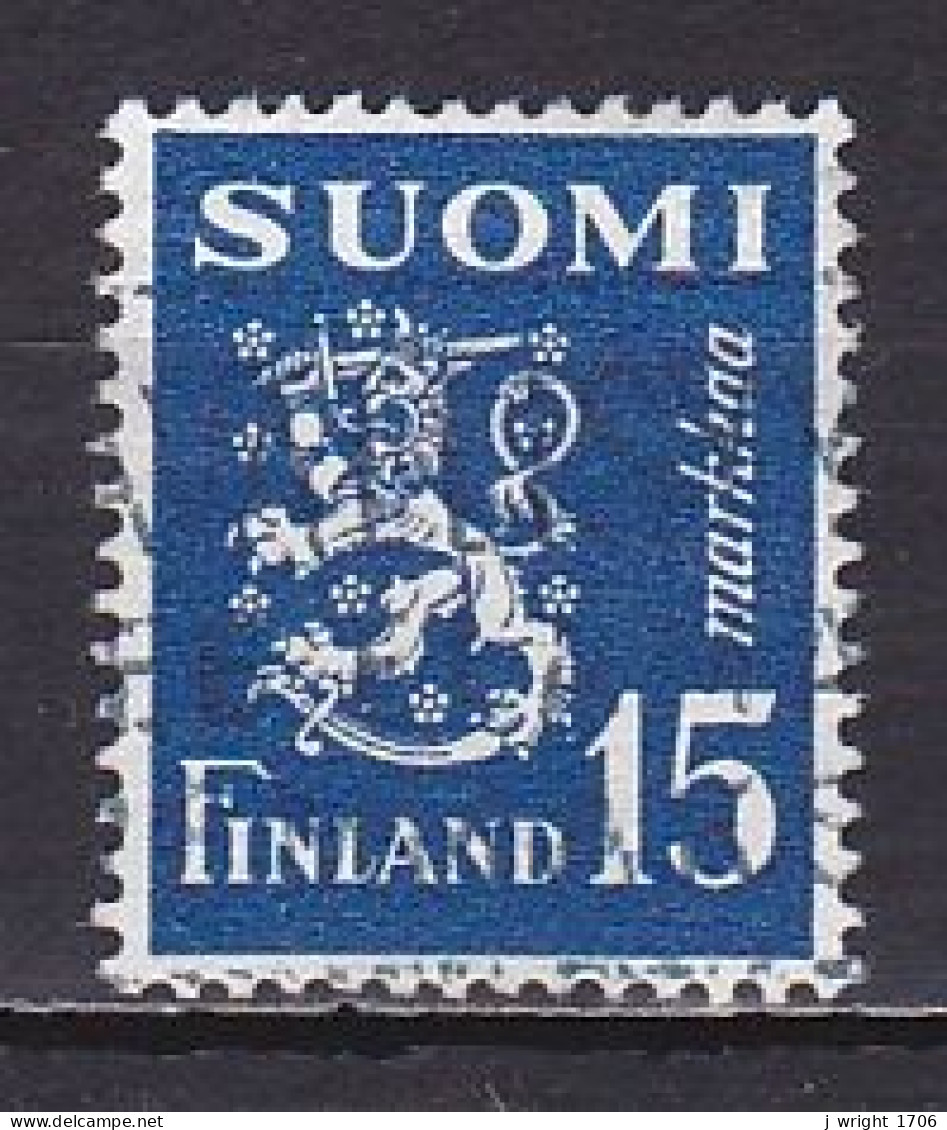 Finland, 1948, Lion, 15mk, USED - Gebruikt