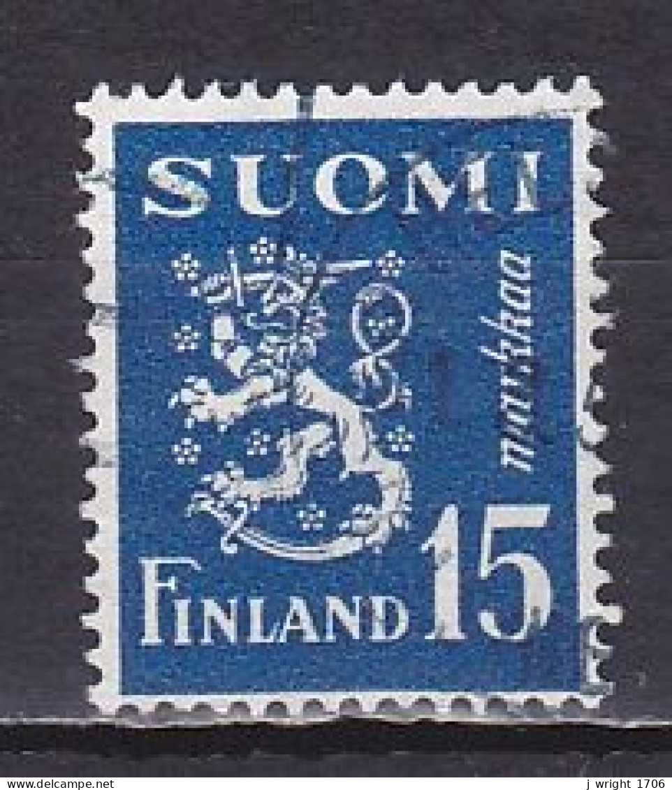 Finland, 1948, Lion, 15mk, USED - Oblitérés