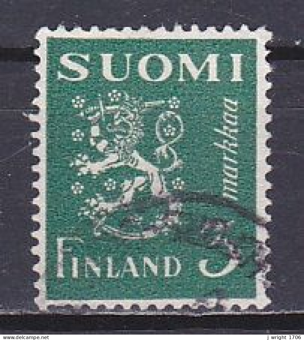 Finland, 1947, Lion, 3mk, USED - Gebruikt