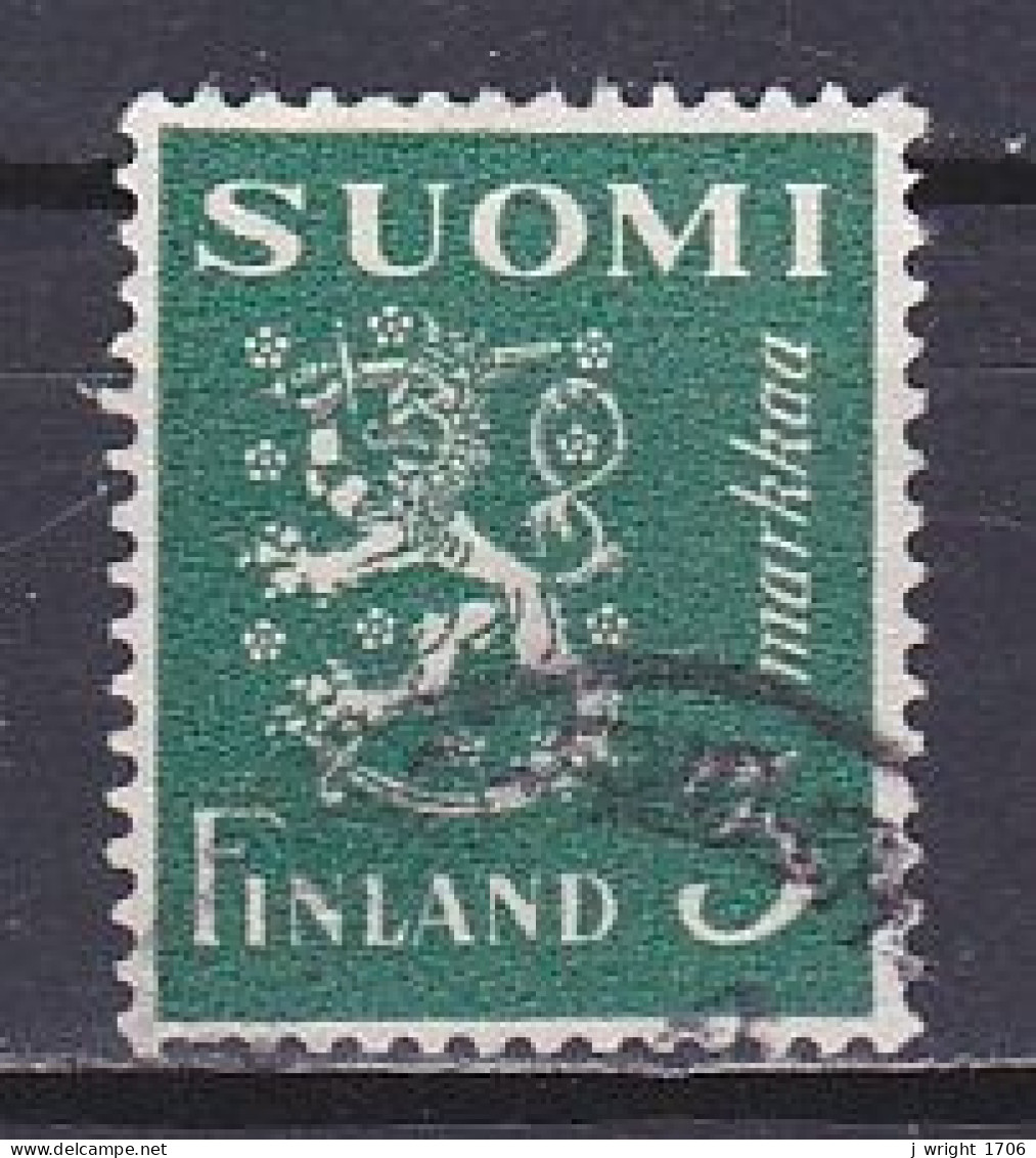 Finland, 1947, Lion, 3mk, USED - Used Stamps