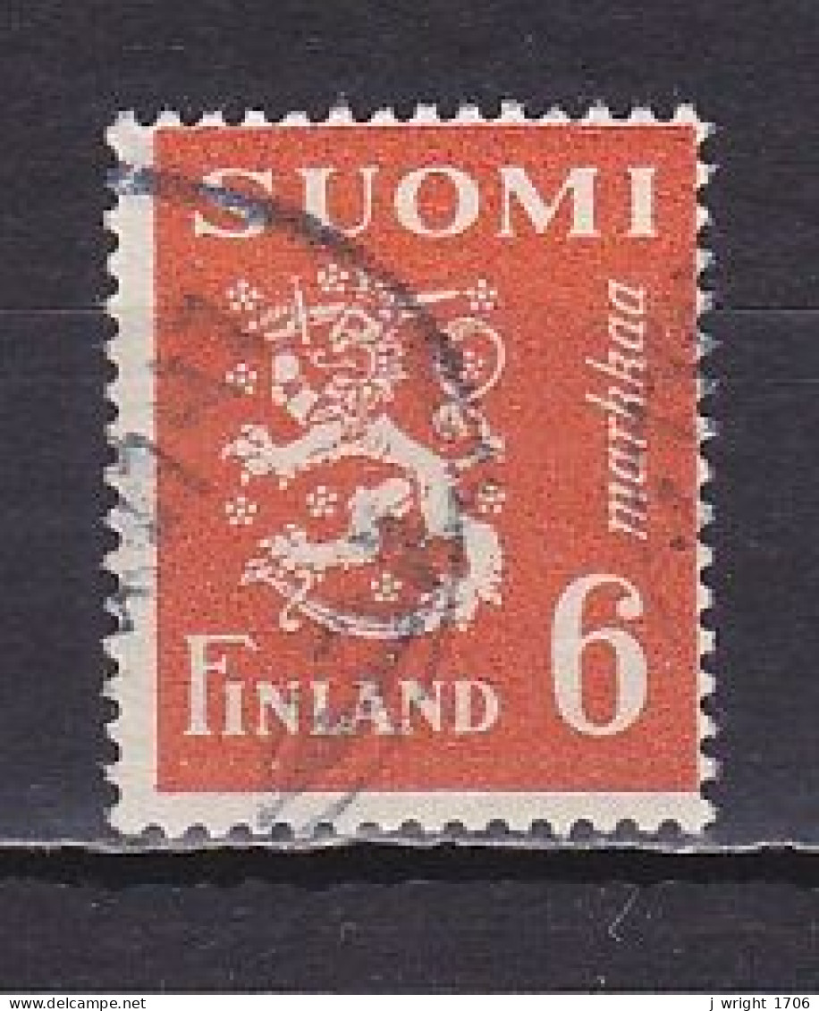 Finland, 1947, Lion, 6mk, USED - Oblitérés