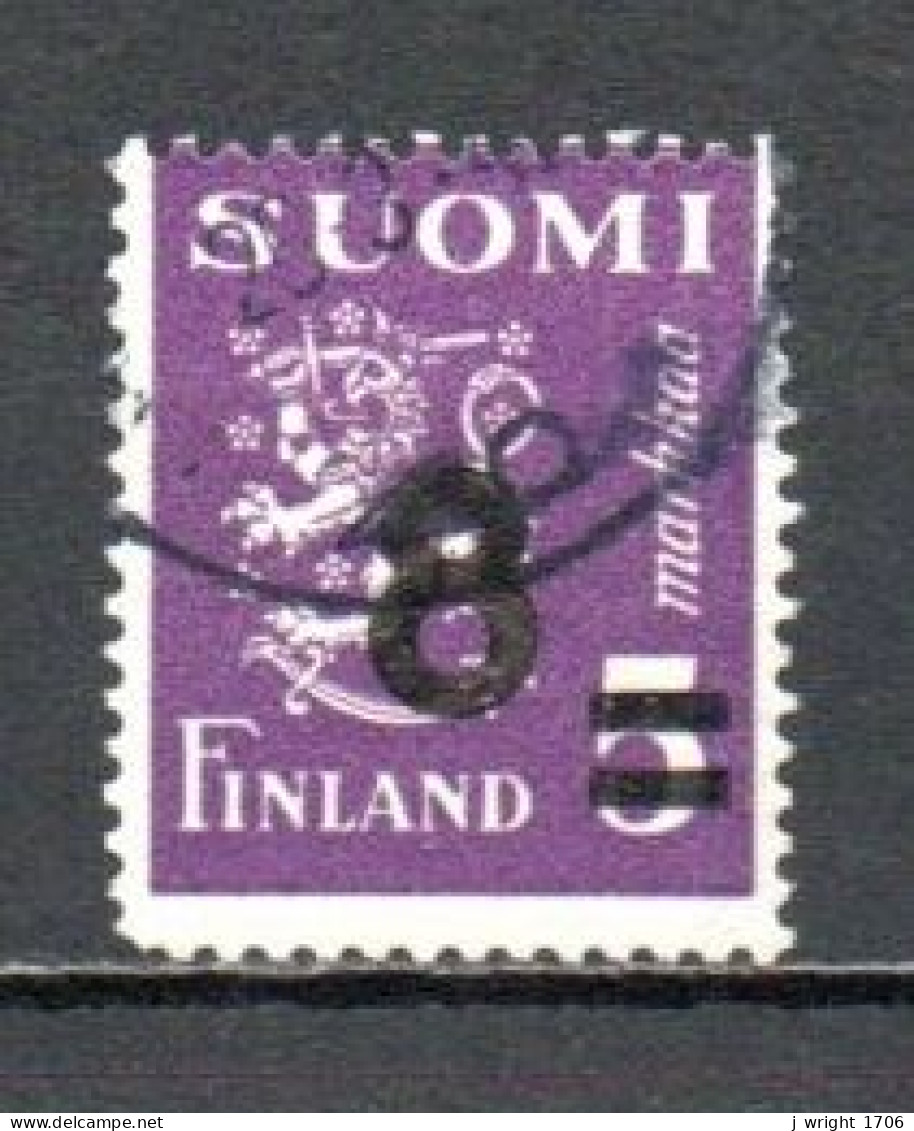 Finland, 1946, Lion/Surcharge, 8mk On 5mk, USED - Used Stamps