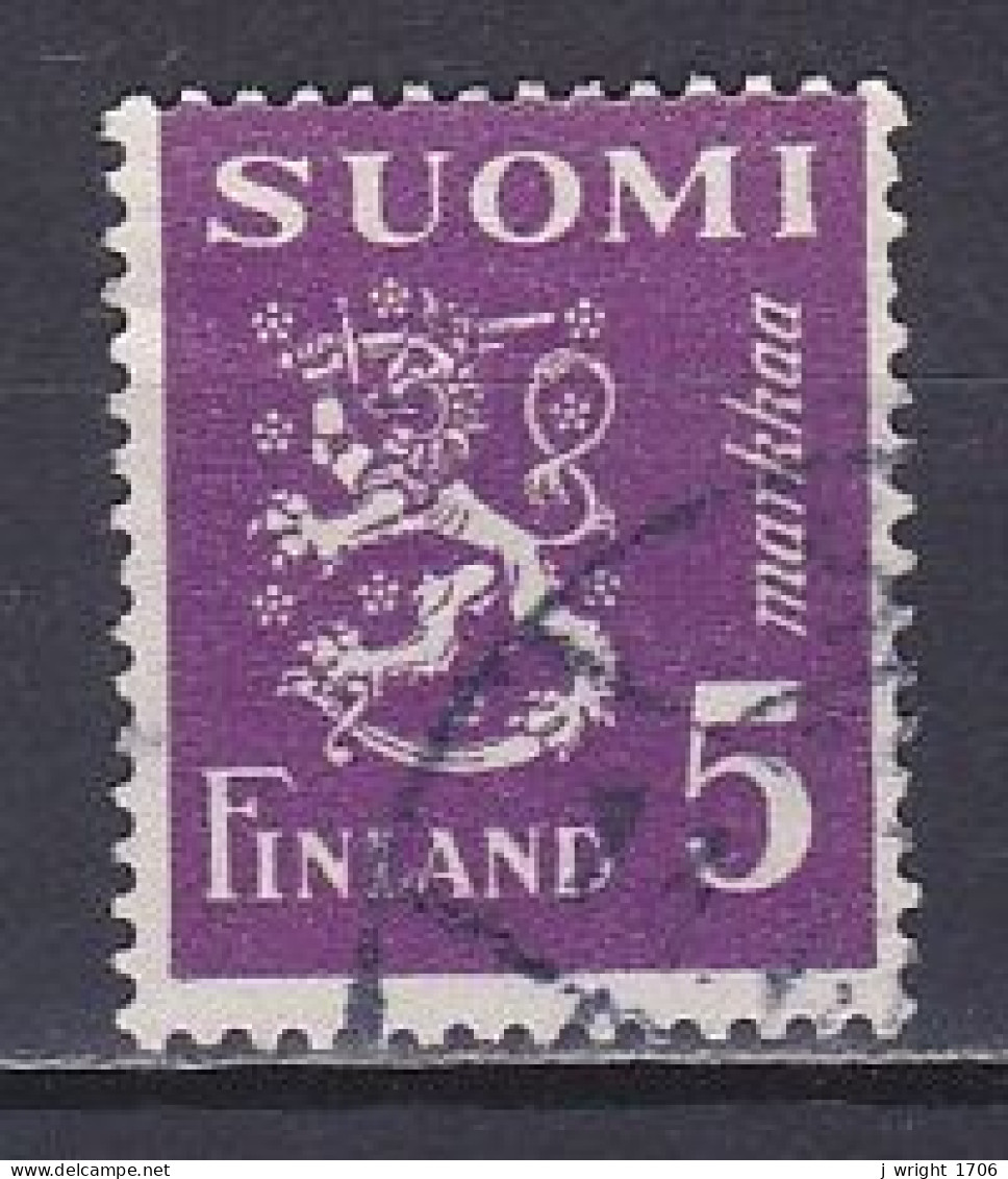 Finland, 1945, Lion, 5mk/Purple, USED - Usados