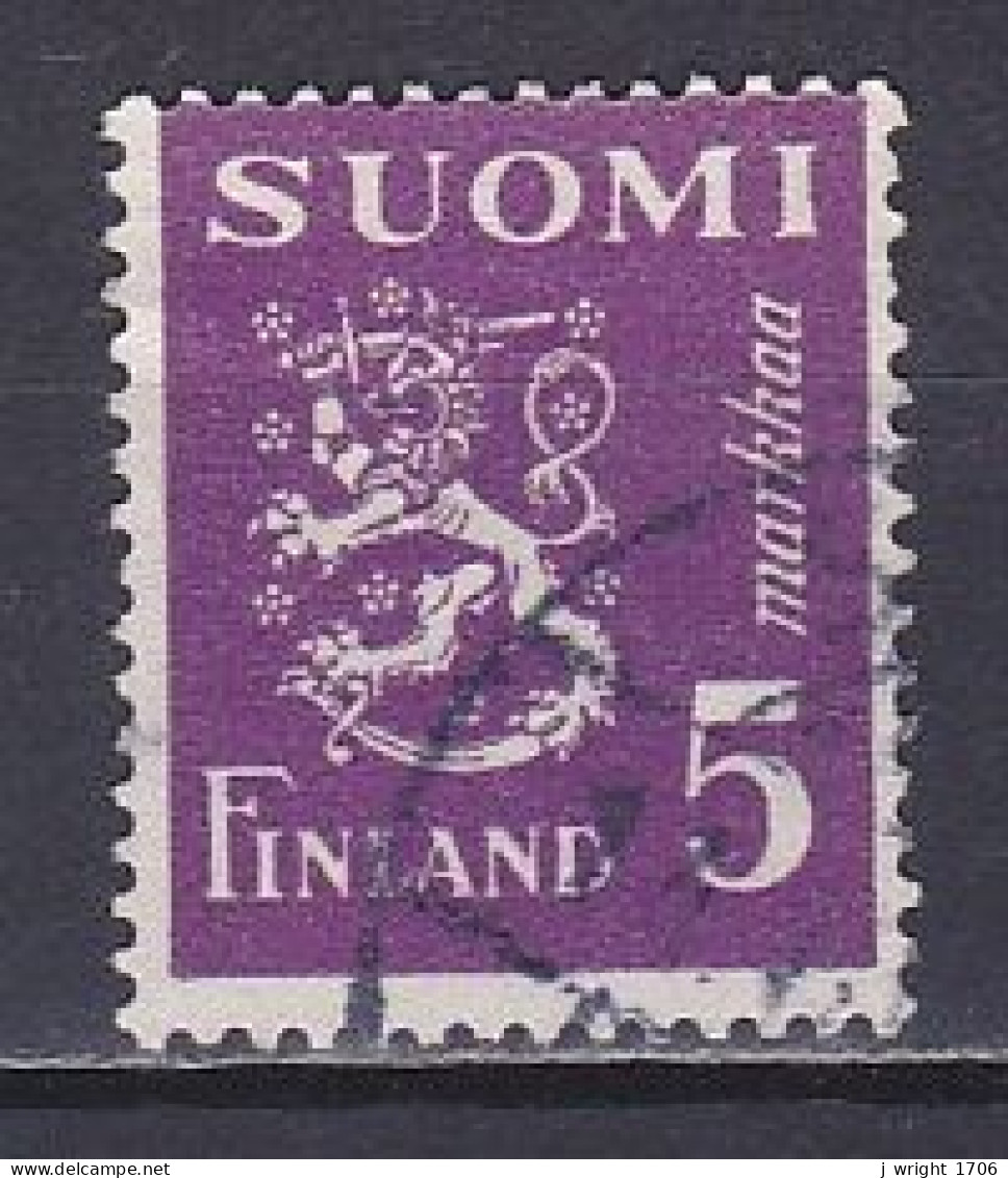 Finland, 1945, Lion, 5mk/Purple, USED - Used Stamps