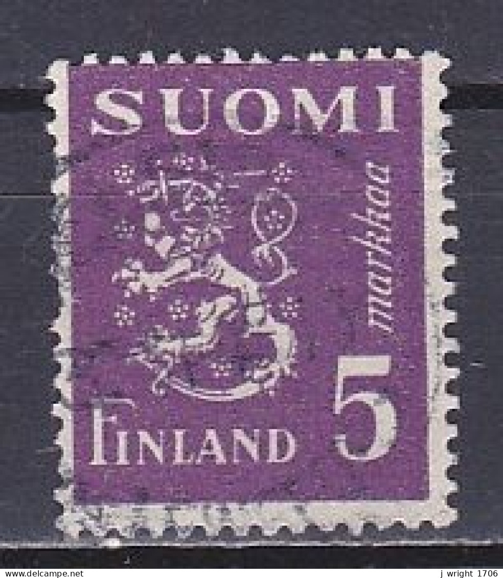 Finland, 1945, Lion, 5mk/Purple, USED - Used Stamps