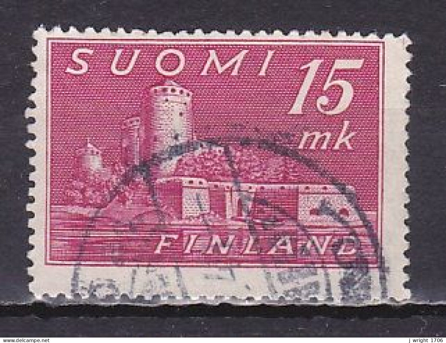 Finland, 1945, Olavinlinna Castle, 15mk, USED - Gebraucht