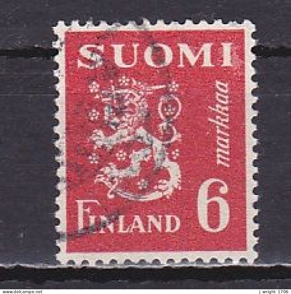 Finland, 1945, Lion, 6mk, USED - Gebruikt