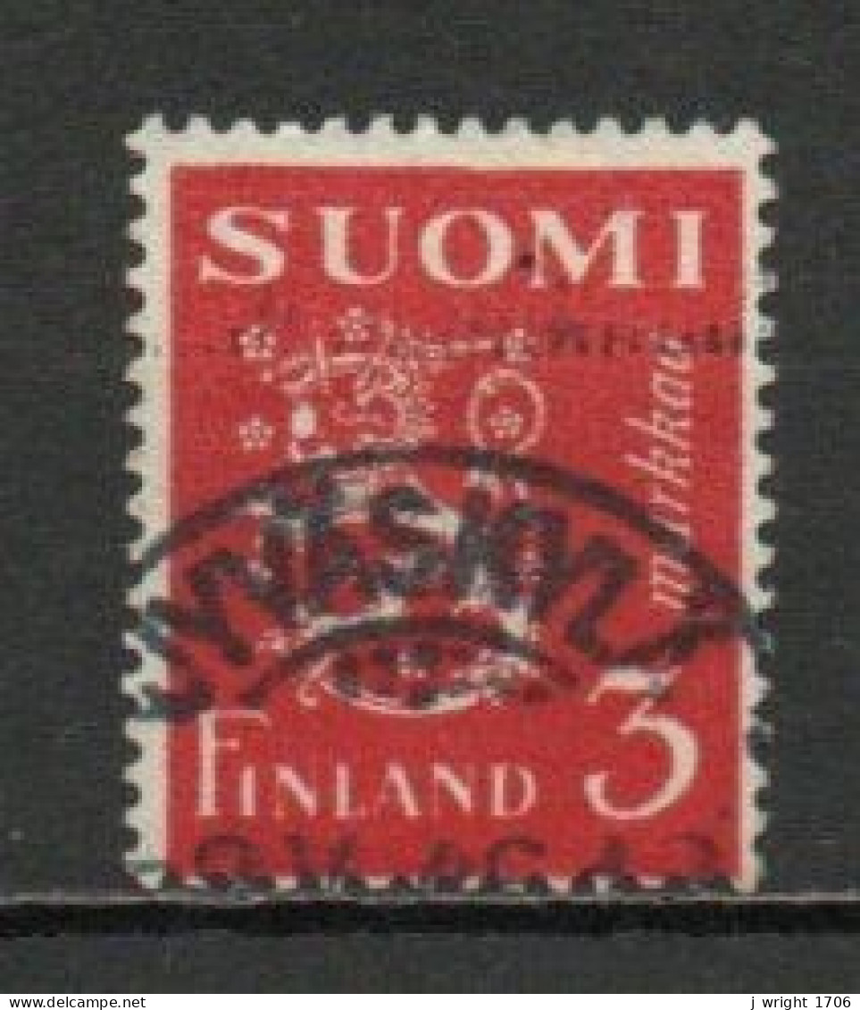 Finland, 1945, Lion, 3mk/Red, USED - Gebraucht