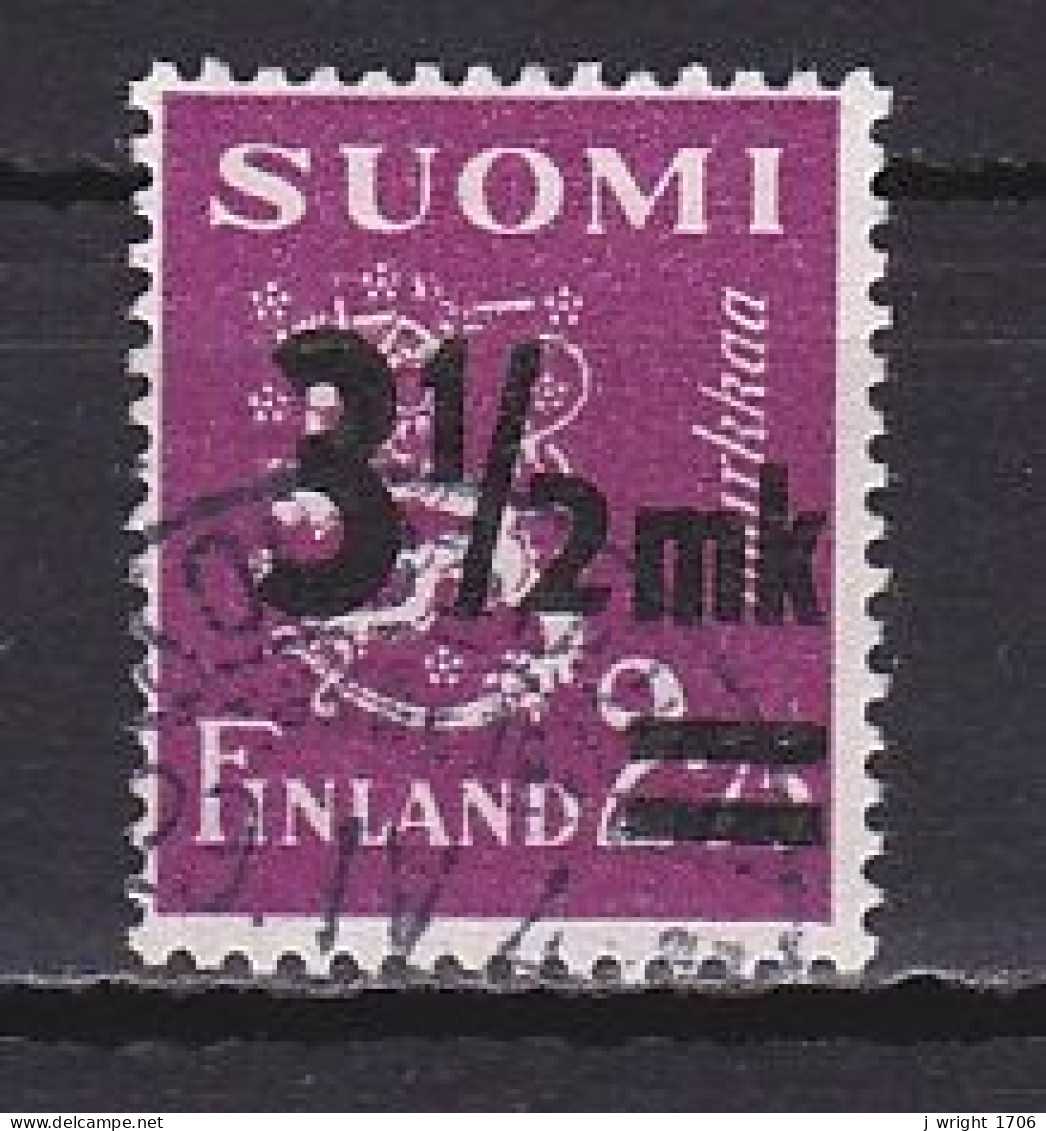Finland, 1943, Lion/Surcharge, 3½mk On 2.75mk, USED - Oblitérés